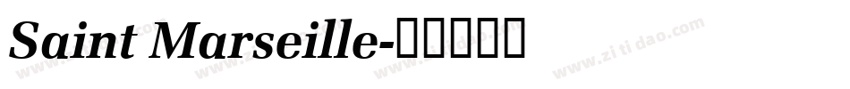 Saint Marseille字体转换